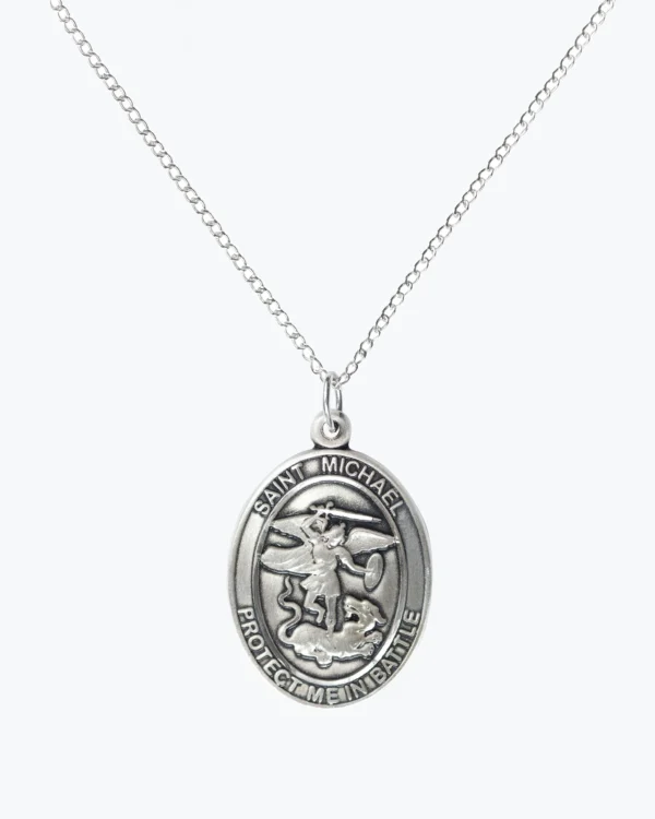 St. Michael the Archangel Large "Protect Me" Pendant