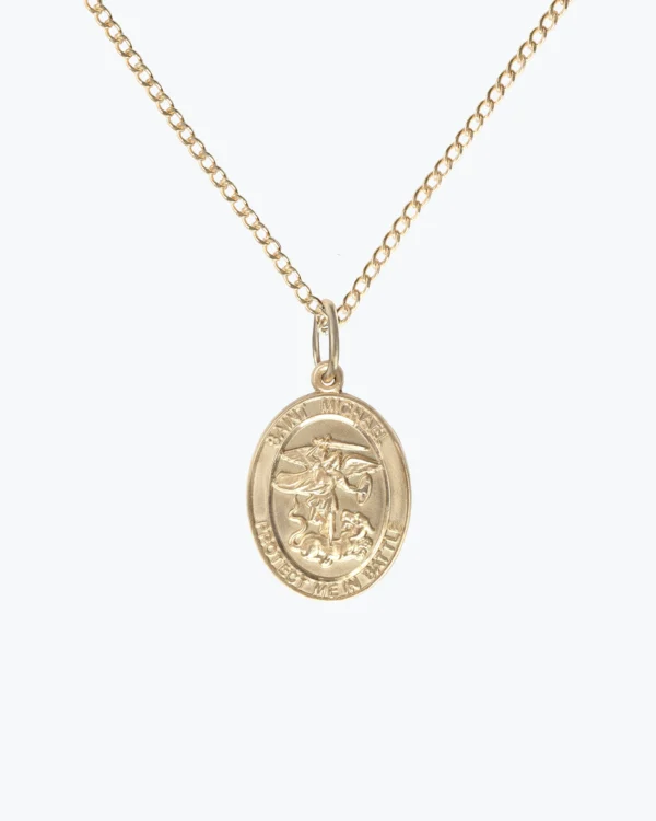 St. Michael the Archangel "Protect Me" Pendant - Gold Options