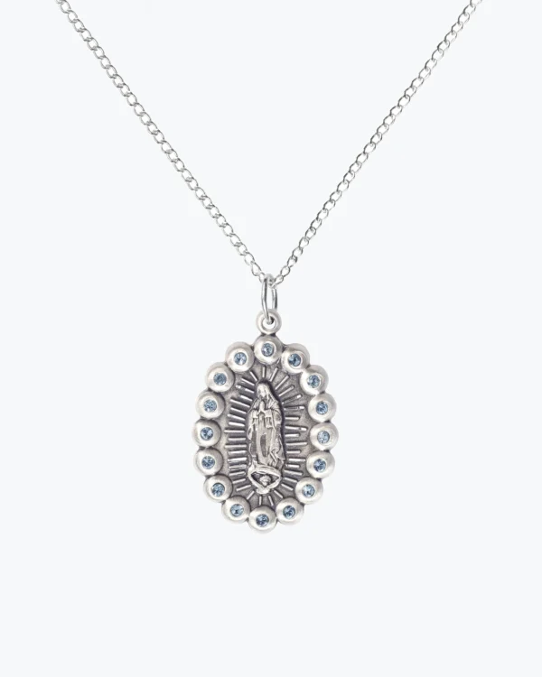 Our Lady of Guadalupe Pendant - Sterling Silver