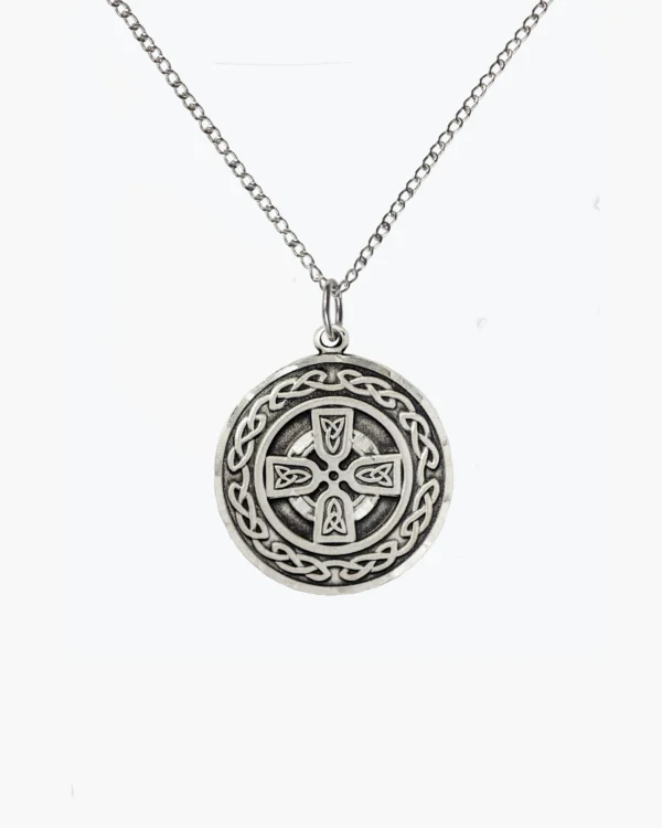 Celtic Cross Medallion - Sterling Silver