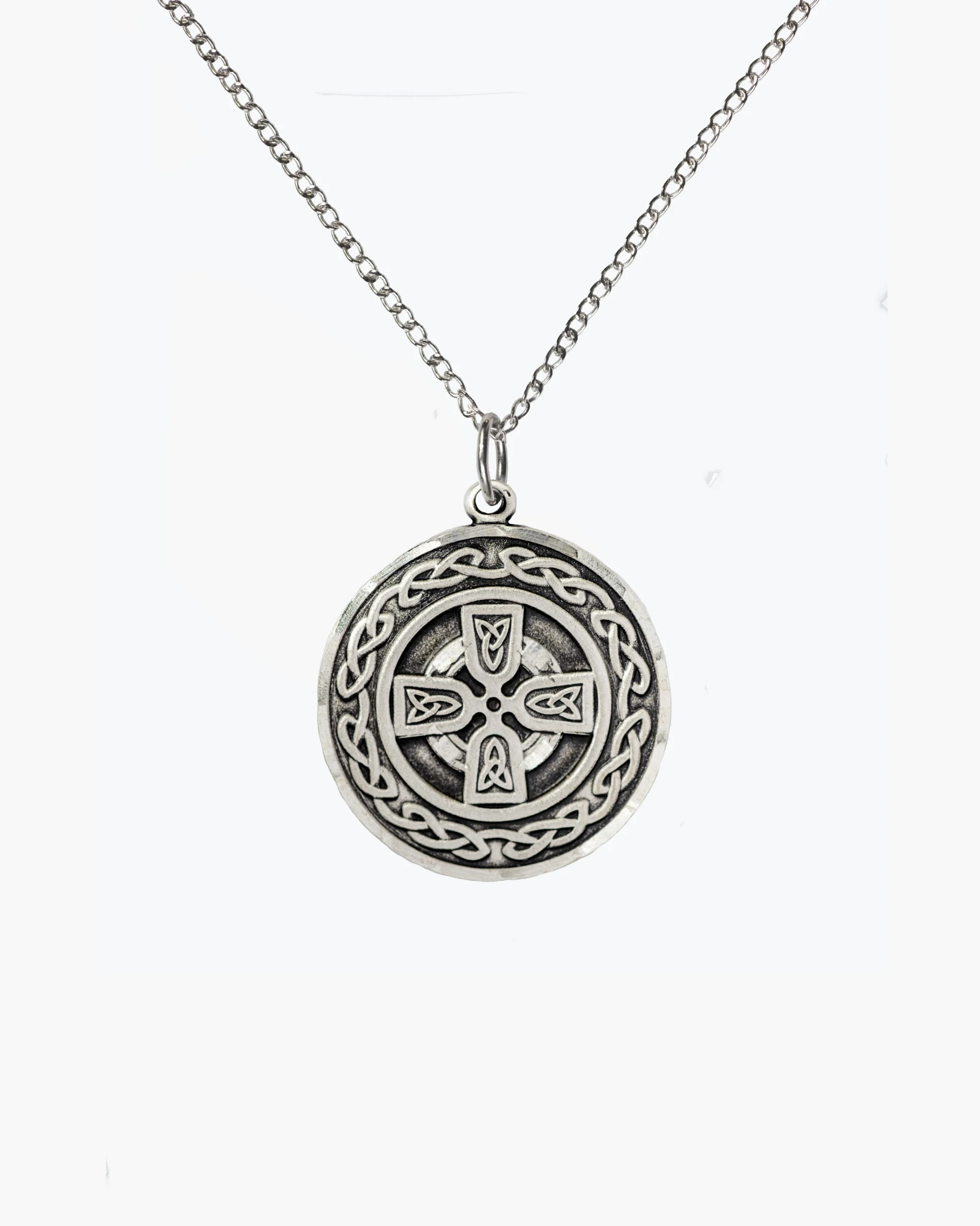 Celtic Cross Medallion - Sterling Silver